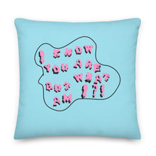 Load image into Gallery viewer, TMCC X U.G.L.Y. #IKYABWAI Premium Pillow
